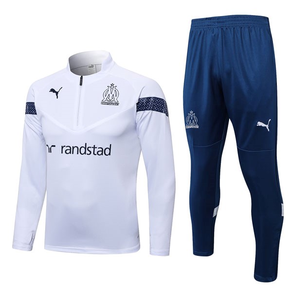 Sudadera De Training Marsella 2022 2023 Blanco Azul